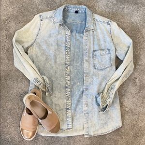 SOLD Acid Wash Button Down